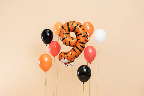 Folija balon Broj 9 - Tigar, 64x87 cm, miks